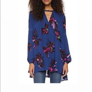 Free People Exotic Orchid swing tunic